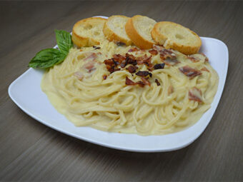 Spaggetis FX Pollo Carbonara